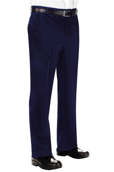 Man trousers no darts - Isacco Blu