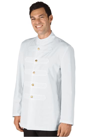Frogged Korean shirt - Isacco White