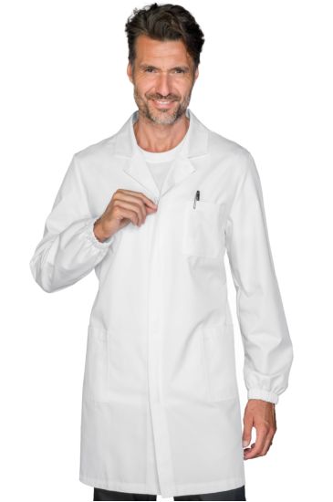 Camice uomo con cerniera Bianco Isacco