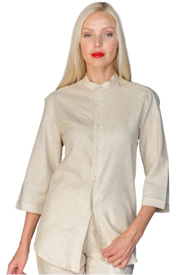 Detroit unisex stretch shirt - Isacco Linen