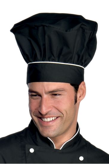 Cappello Cuoco - Isacco Nero+bianco