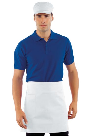 Waist apron cm 70x46 with pocket - Isacco Bianco