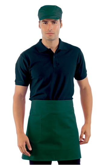 Waist apron cm 70x46 with pocket - Isacco Dark Green