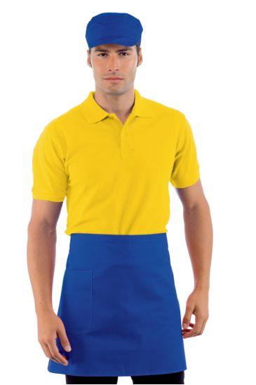 Waist apron cm 70x46 with pocket - Isacco Blue