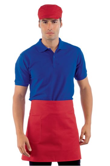 Waist apron cm 70x46 with pocket - Isacco Red