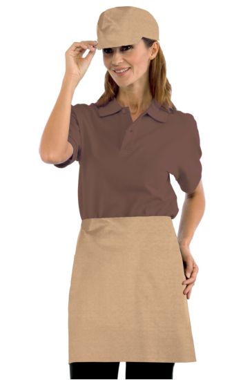Waist apron cm 70x46 with pocket - Isacco Biscuit Colour