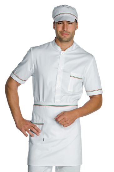 Waist apron cm 70x46 with pocket - Isacco White+italy