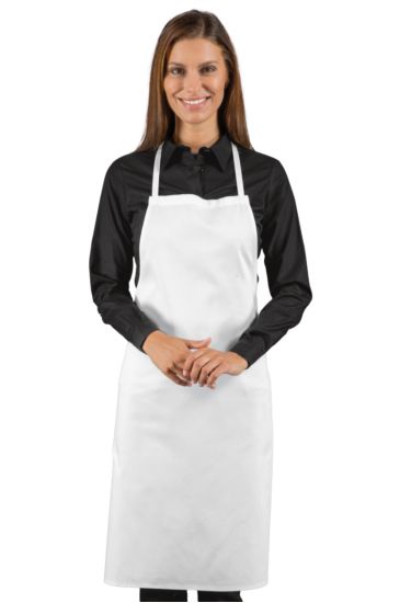 Breast apron cm 70x90 with breast pocket - Isacco Bianco