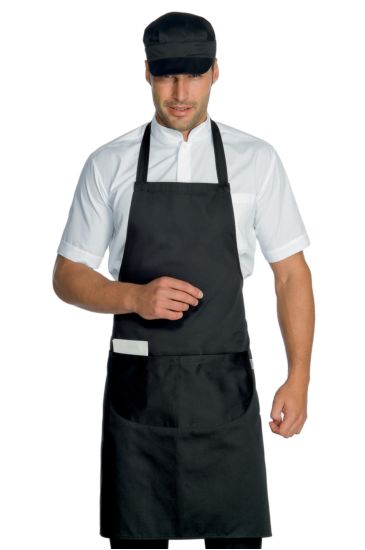 Breast apron cm 70x90 with round pocket - Isacco Black
