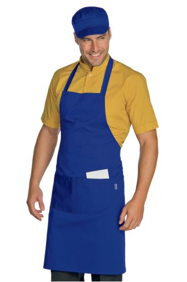 Breast apron cm 70x90 with round pocket - Isacco Blue