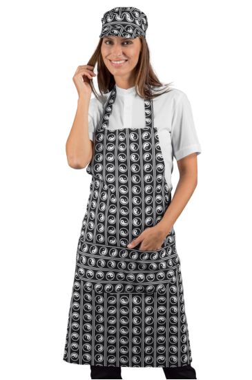 Breast apron cm 70x90 with round pocket - Isacco Yin Yang