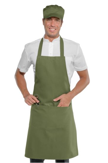 Breast apron cm 70x90 with round pocket - Isacco Green Army