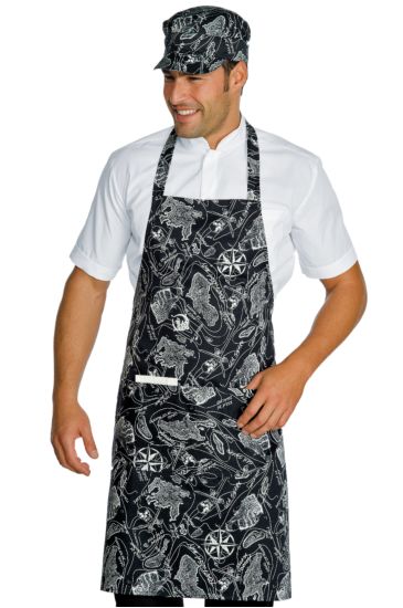 Breast apron cm 70x90 with round pocket - Isacco Tortuga