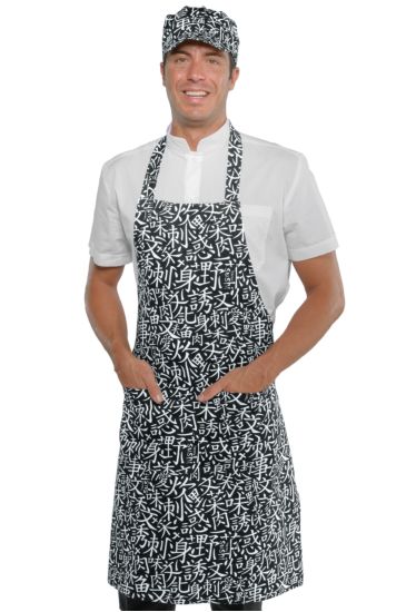 Breast apron cm 70x90 with round pocket - Isacco Sushi 01