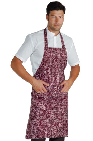 Breast apron cm 70x90 with round pocket - Isacco City 03