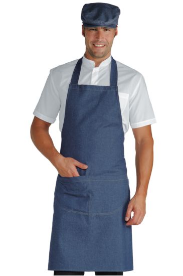 Breast apron cm 70x90 with round pocket - Isacco Jeans