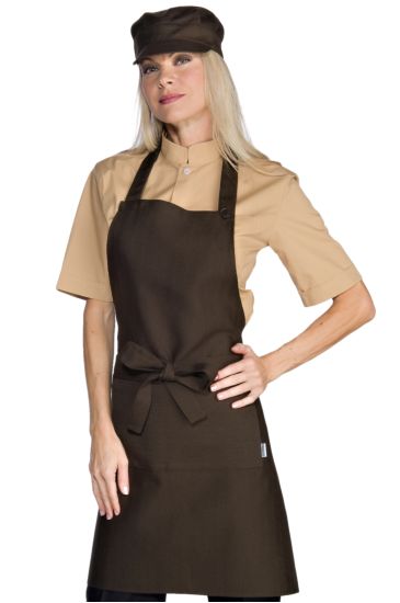 Martinica apron cm 75x80 - Isacco Dark Brown