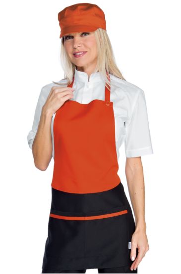 Brooklyn apron - Isacco Black+orange