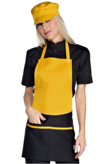 Brooklyn apron - Isacco Black+yellow