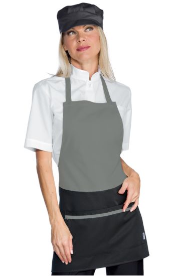 Brooklyn apron - Isacco Anthracite+grey