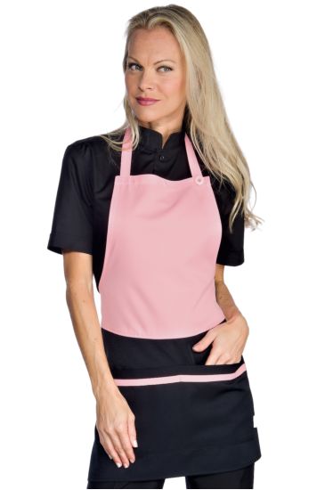 Brooklyn apron - Isacco Black+pink