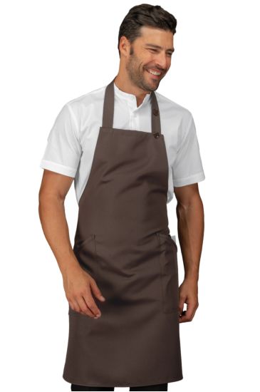 Champagne apron - Isacco Dark Brown