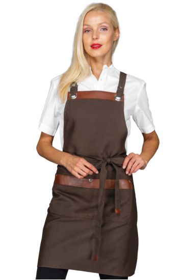 Milford apron - Isacco Dark Brown