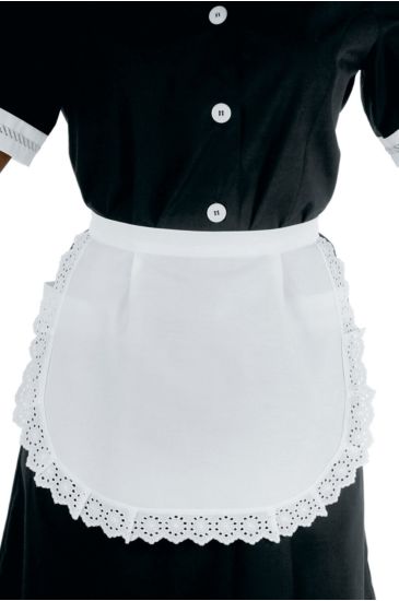 Grembiule con pizzo senza tasca - Isacco White Isacco