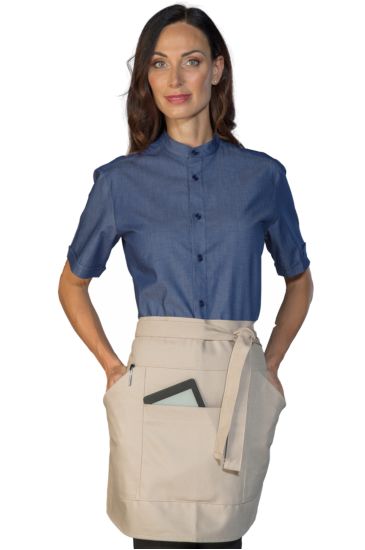 Rouen Apron 71x48 cm Stone Sand Isacco