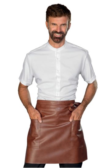 CARDIFF FAUX LEATHER APRON Leather Isacco