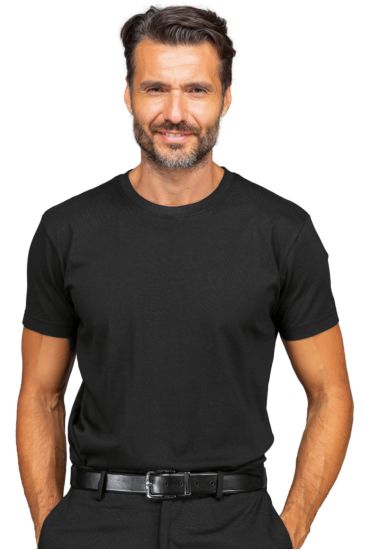 Crew-necked T-shirt - Isacco Nero