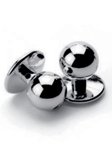 Chef buttons (package of 10 items) - Isacco Silver-argento