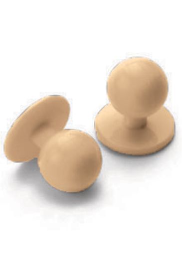 Confezione 10 Bottoni a pallina antipanico - Isacco Biscuit Colour Isacco