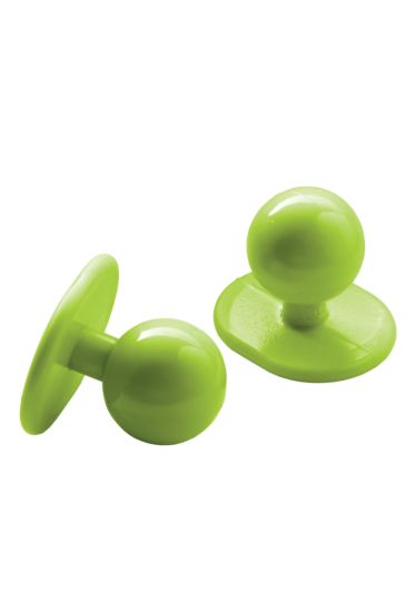 Chef buttons (package of 10 items) - Isacco Apple Green