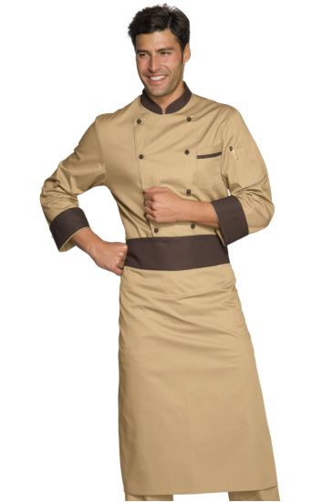 Rondin apron cm 95x70 - Isacco Biscuit Colour + Dark Brown
