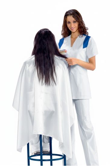 Hairdresser tippet White Isacco