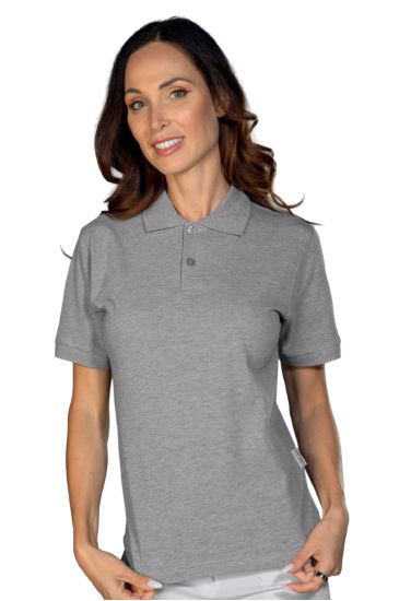 Unisex polo shirt GREY Grey Isacco
