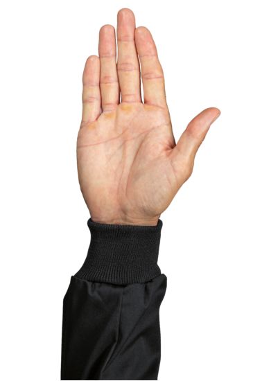 Coppia polsi in maglia Black Isacco