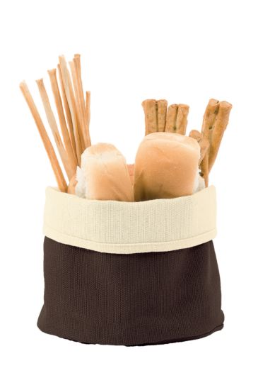 Bread basket - Isacco Cream+dark Brown