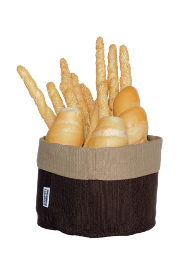 Bread basket - Isacco Sand+dark Brown