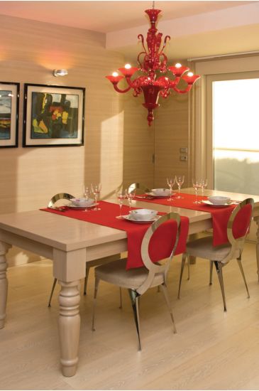 Runner Elegance larghezza max 61 cm lunghezza max 145 cm Colore Red Isacco