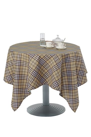 Tartan tablecloth - Isacco Biscuit Colour