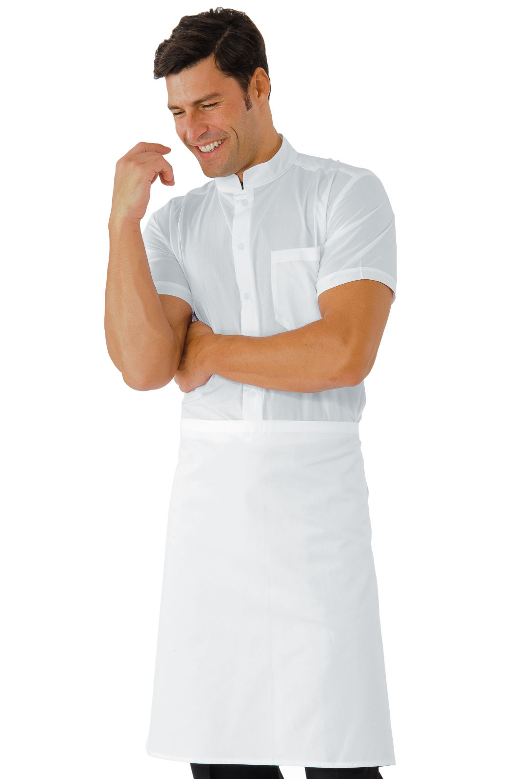 Grembiule Corto Bistrot Sommelier In Poliestere - Unisex Per Bar E Enoteche