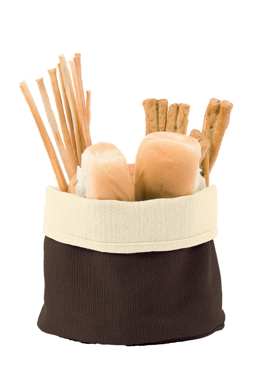 Cestino Per Pane In Tessuto Matches21 - Stile Rustico, Formato 20x20 Cm, Mix Colori Verde/Beige/Rosso A Pois - 2