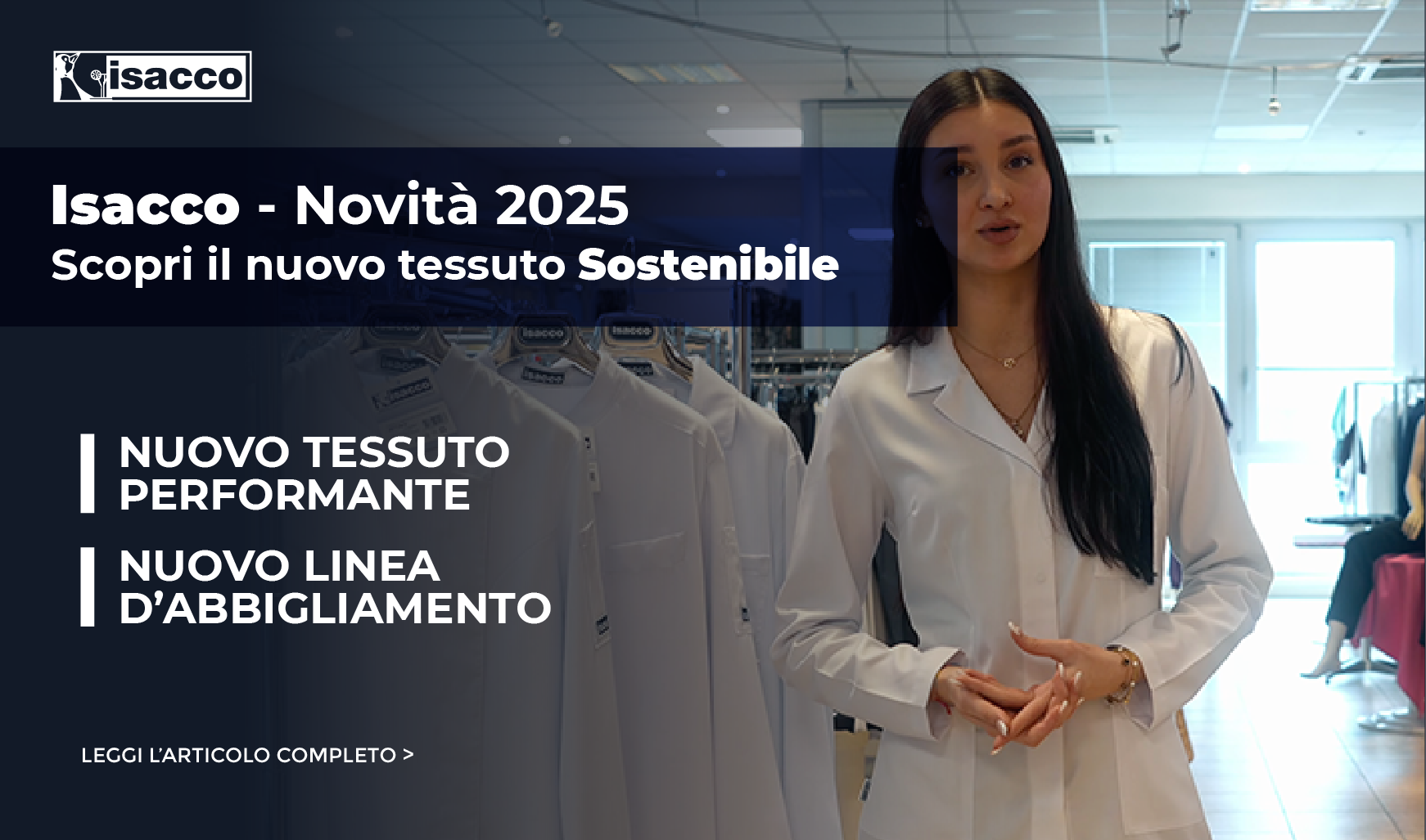 Isacco Novità 2025 - Tessuto sostenibile